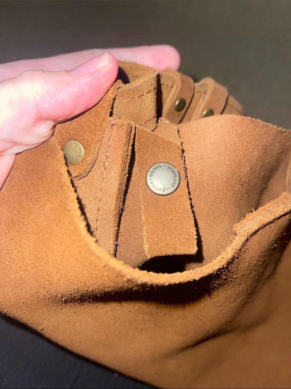 Portland Leather Goods Shoulder Bag in Jackson Brown - Picture 6 of 6